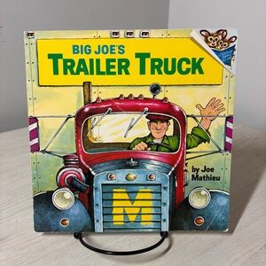 Big Joe's Trailer Truck Joe Mathieu PB Vintage 1974 Kids Picture Book Trucking